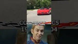 Эволюция Chevrolet Corvette от C1 до C8. Какой кузов лучший? #авто #спорткар #топ #мем