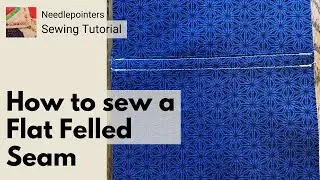 How to Sew a Flat Felled Seam (Flat Fell Seam)