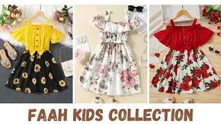 Cold Shoulder baby tops,Open shoulder Frock designs,Strap Shoulder neck designs #FAAHkidscollection
