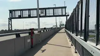 walking Goethals bridge from staten island to elizabeth nj.