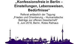 Carsten Frerk: Konfessionsfreie in Berlin &ndash; Einstellungen, Lebensweisen, Bed&uuml;rfnisse