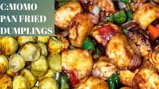 how to make pan fried dumplings from frozen momos/chilli momo/pan fried dumplings recipe