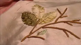 Regency (Blackberry) Reticule Part 5: Silk Ribbon Leaves
