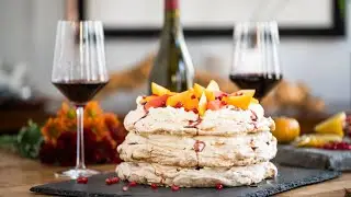An Easy + Impressive Holiday Dessert:  Winter Fruit Pavlova