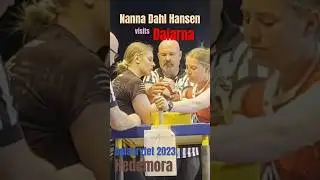 Nanna Dahl Hansen visits Dalarna (Dalabrytet 2023) #armbrytning #femalearmwrestling #armsport