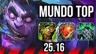 DR. MUNDO vs GNAR (TOP) | 5/2/5 | KR Diamond | 25.16