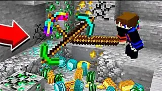 I found All Rarest ores in Minecraft with Metal Detector 