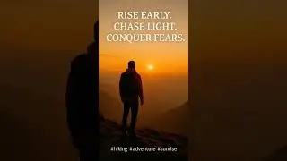 #RiseAndShine #ChaseGreatness #SunriseTrek #Wanderlust #LiveLimitless