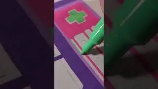 Drawing a Cartoon NES Controller with Posca Markers! #shorts #drawing #posca