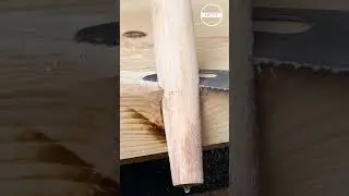 How to repair missing knot using a dowel#repair #wood #trick