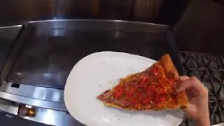 Late Night Pizza w/ Crispy Parmesan Crust
