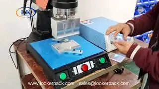 LK-2020W  semi-automatic plastic card ultrasonic welding sealing machine plastic welder.