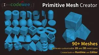 CodeWee Unity Primitive Mesh Creator EditorWindow