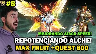 QUEST LVL 800+MAX FRUITS+ATAQUE SPEED! MEJORANDO ALCHEMIST #8😉🔥l Mu online S20.1