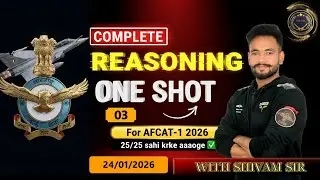 AFCAT 1 2026: Reasoning Maha Marathon - 3 | Score 75/75 | New Pattern Questions | Sabre Academy