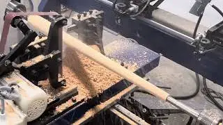 advanced wood lathe combines drilling, turning, and sanding into one efficient machine #cnclathe