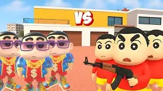 💥Rich Shinchan Gang Fight With Shinchan Indian Theft Auto Simulator 🔥