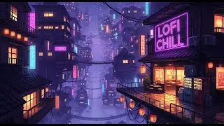 Japan Rain Scene 🌦️ Lofi Beats | Study, Sleep, Unwind | Japanese Future Town