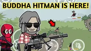 BUDDHA (HITMAN) IN MINI MILITIA !! FUNNY GAMEPLAY !
