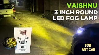 VAISHNU FOG LIGHT(Yellow) for Car || Fog light for Round Fog lamps in 3 inch ​⁠​⁠