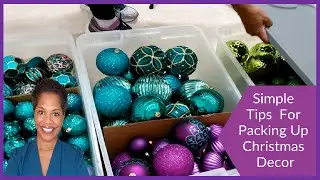 Packing Up Christmas Decor / Christmas Decoration  Storage Ideas