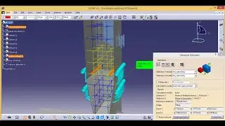 Simulation scaffolding on furnace boiler