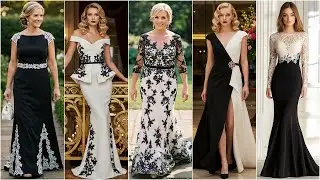 Chic Black and White Mother of The Bride Dresses for Weddings