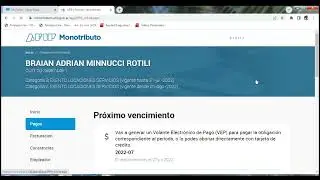 C&oacute;mo generar el vep del periodo del pr&oacute;ximo vencimiento de monotributo?