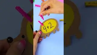 MATH MADE EASY! 🔢✨ Mom&rsquo;s Clever Craft to Help Daughter with Homework! #shorts