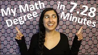 My Math Degree in 7.28 Minutes