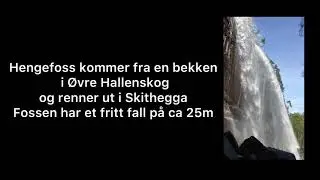 Hengefoss - Fosse fall tett p&aring; Heggedal. (waterfall in Asker)