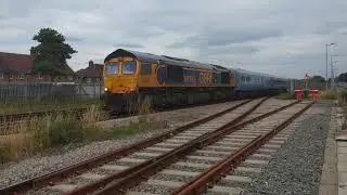 GBRF Class 66's 762 & 305 top & tail the Britannic Explorer set working 1Z10 Victoria to Cranmore