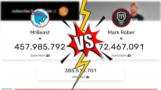 Mr beast VS Mark Rober subscribe count challenge|| कौन जीतेगा😱😱