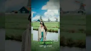 Light green lightroom preset/lightroom preset/lightroom editing tutorial/photo editing tutorial