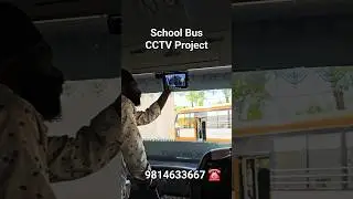 School Bus CCTV Camera Installation with inbuit DVR and LED Screen.  Call 9814633667 #cctvcamera