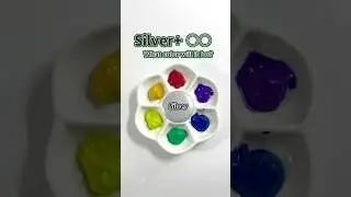 What blends with silver? #colormixing #paintmixing #satisfying