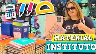 COMPRANDO MATERIAL ESCOLAR  PARA MI NUEVO INSTITUTO 📚 HAUL UTILES ESCOLARES a BUEN PRECIO