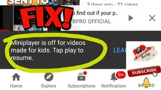 #YouTube  #FIX YouTube MINIPLAYER