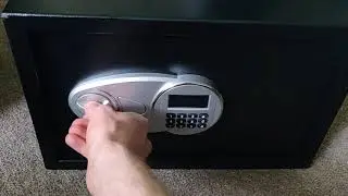 Amazon Basics Steel Security Safe and Lock Box with Electronic Keypad - Secure Cash, Jewelry