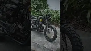 Modified Honda CB350 Scrambler🔥 | Retro Custom Bike 2025 | Viral Motorcycle Shorts #shorts