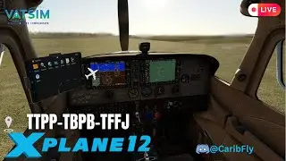 Xplane 12.3.0B6 with Cessna C172 Mod #AutoOrtho #Caribbean #stormchasing #verticallive