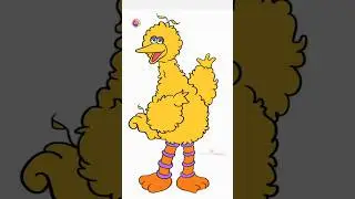 How to Color Sesame Street Big Bird - Easy Coloring | Colors Tumble. #shorts #ytshorts #sesamestreet