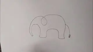 Easy drawing for children- Elephant @RoyalArt33