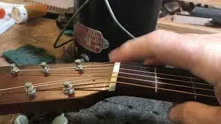 Hot hide glue tip.