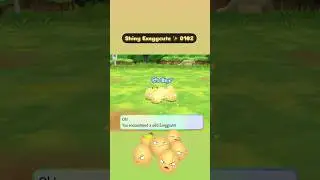 Shiny Exeggcute  ✨ 0102 caught in the wild in Pokemon Lets Go Eevee