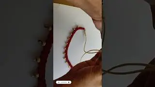 latest silk thread necklace making #shorts.! @chaithu586