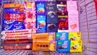 A Lot of Candy 2025⭐ ASMR Shopping!🥰 Roce chocolate🆚 Millennium 🆚 Max Fun🆚 Roshen 🆚Ritter sport#23