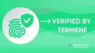 Instalează Widget-ul &bdquo;VERIFIED BY TERMENE&rdquo;