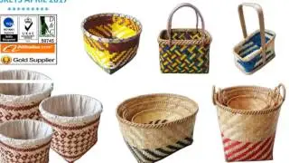 BAMBOO BASKET, RATTAN BASKET, SEAGRASS BASKET, WATERHYACINTH BASKET - FROM VIETNAM - D AND C