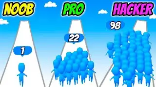 Count Run 3D - NOOB vs PRO vs HACKER